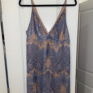 Free People Blue Sequin Dress